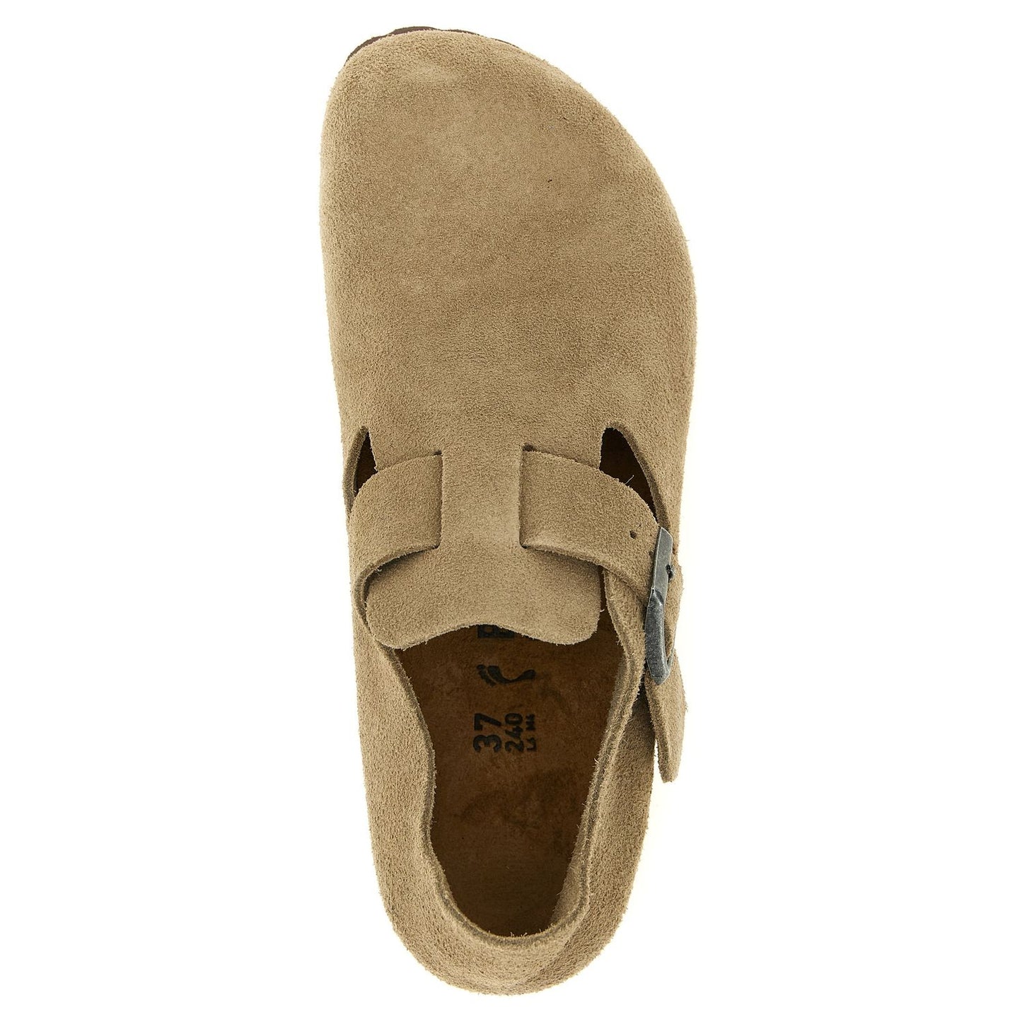 Birkenstock Beige Suede Leather Clogs