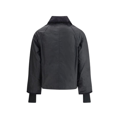 Barbour Black Cotton Full-Length Jacket