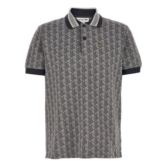 Lacoste Gray Polyester Polo Shirt