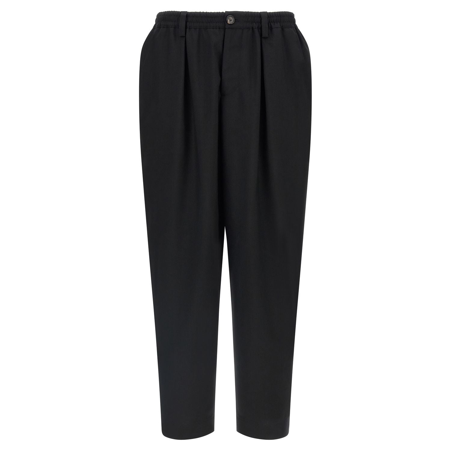 Marni Black Virgin Wool Cropped Pants