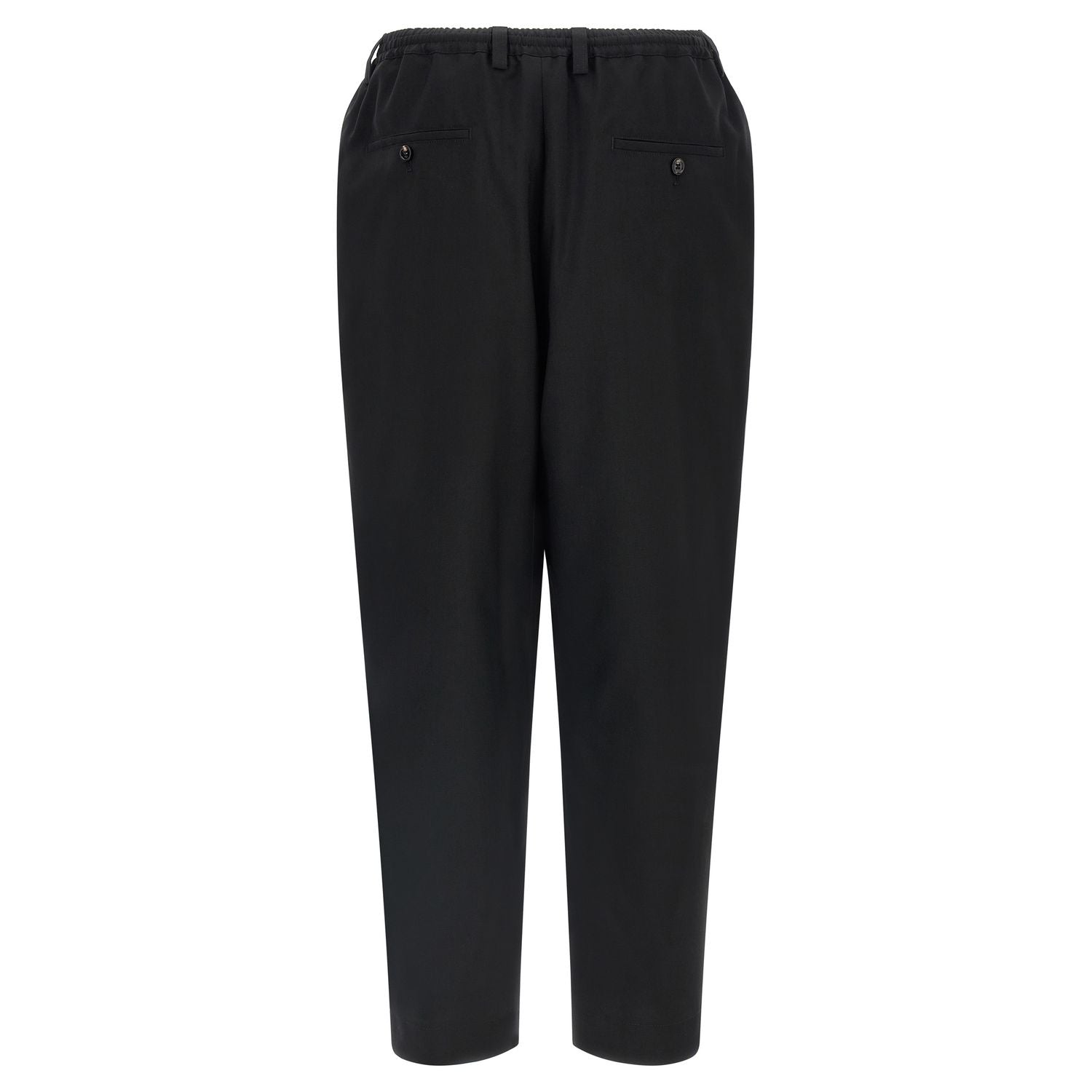 Marni Black Virgin Wool Cropped Pants