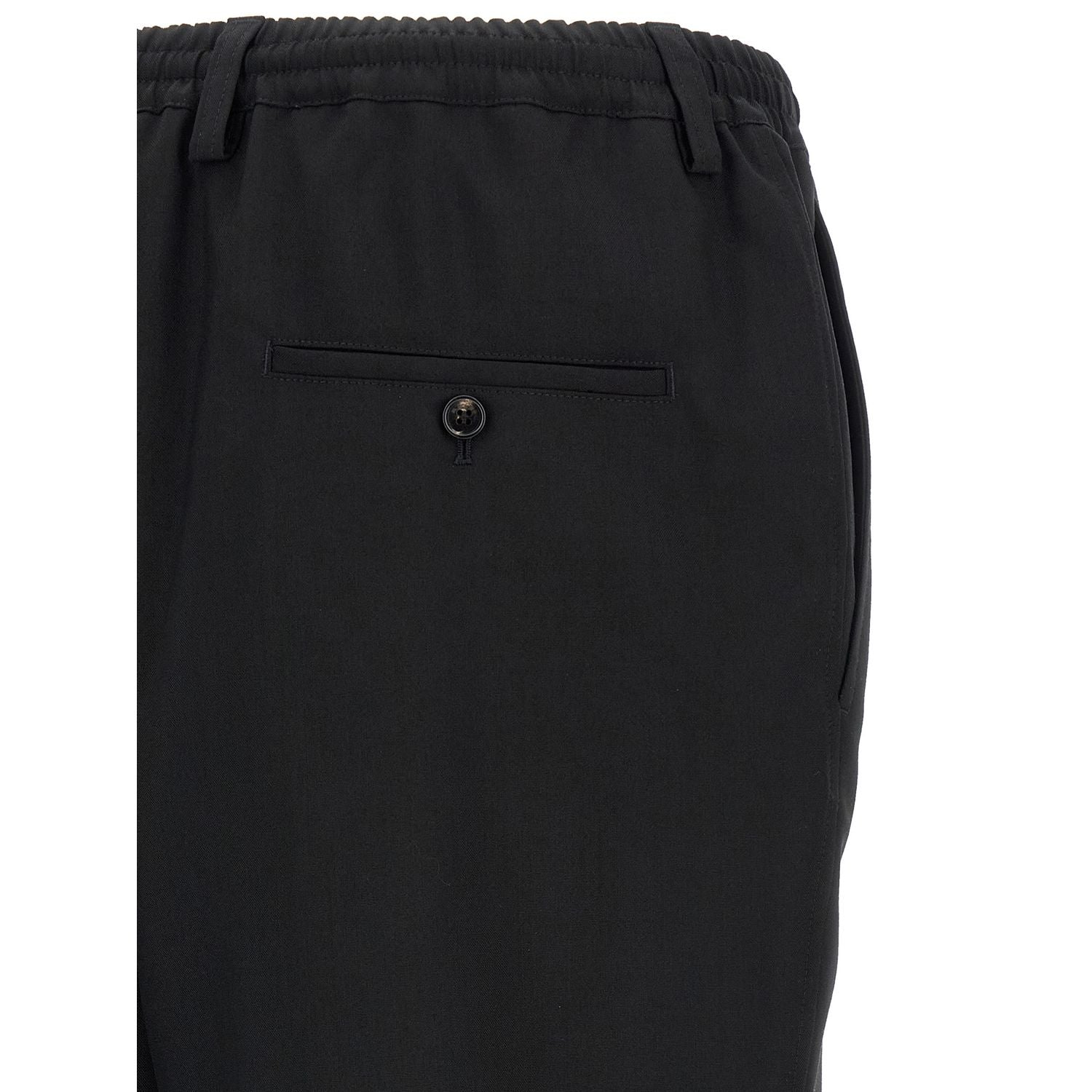 Marni Black Virgin Wool Cropped Pants