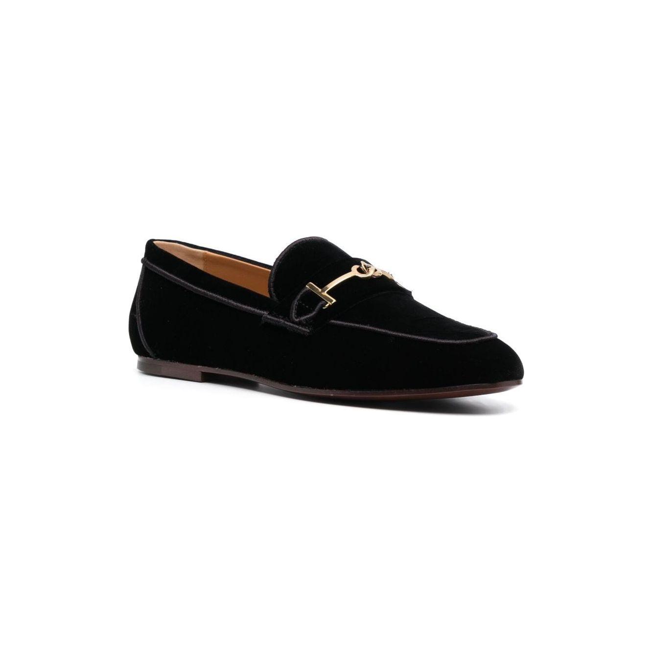 Tod's Velvet Loafers for Women in Black Moccasins Tod'S