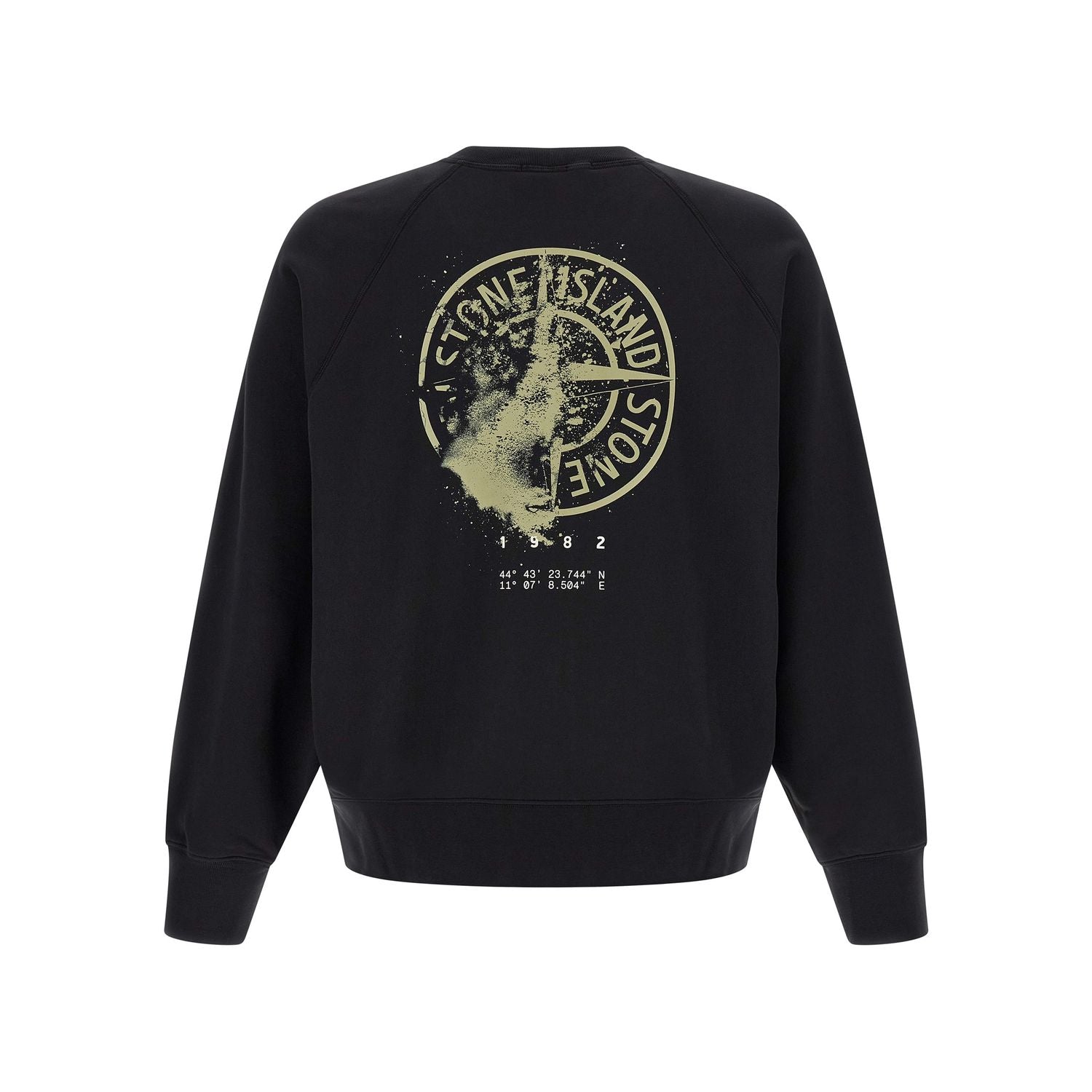 Stone Island Black Cotton Sweatshirt