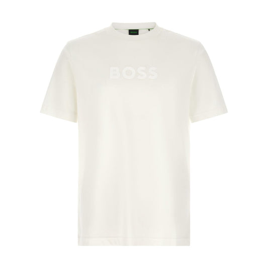 Hugo Boss White Cotton T-Shirt