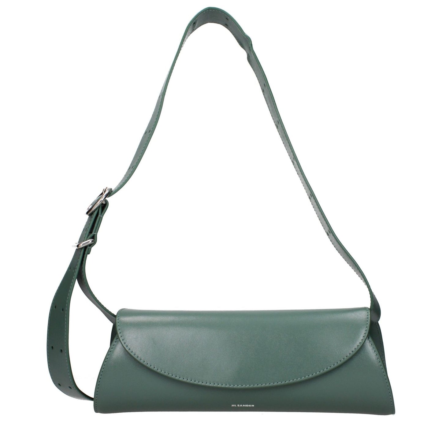 Jil Sander Green Leather Crossbody Bag