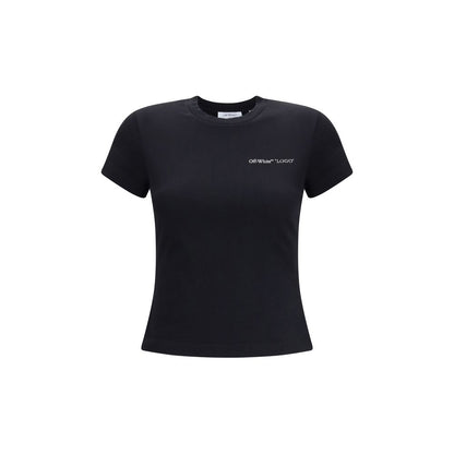 Off-White Black Cotton T-Shirt