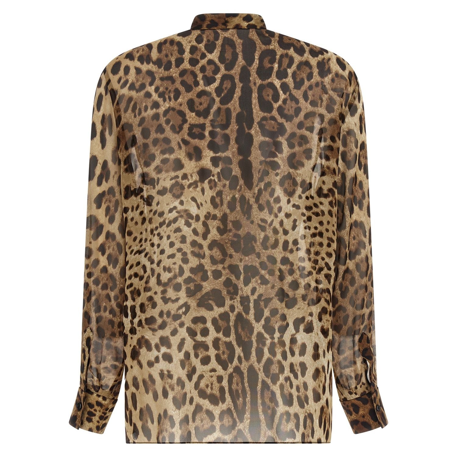 Dolce & Gabbana Brown Silk Blouse