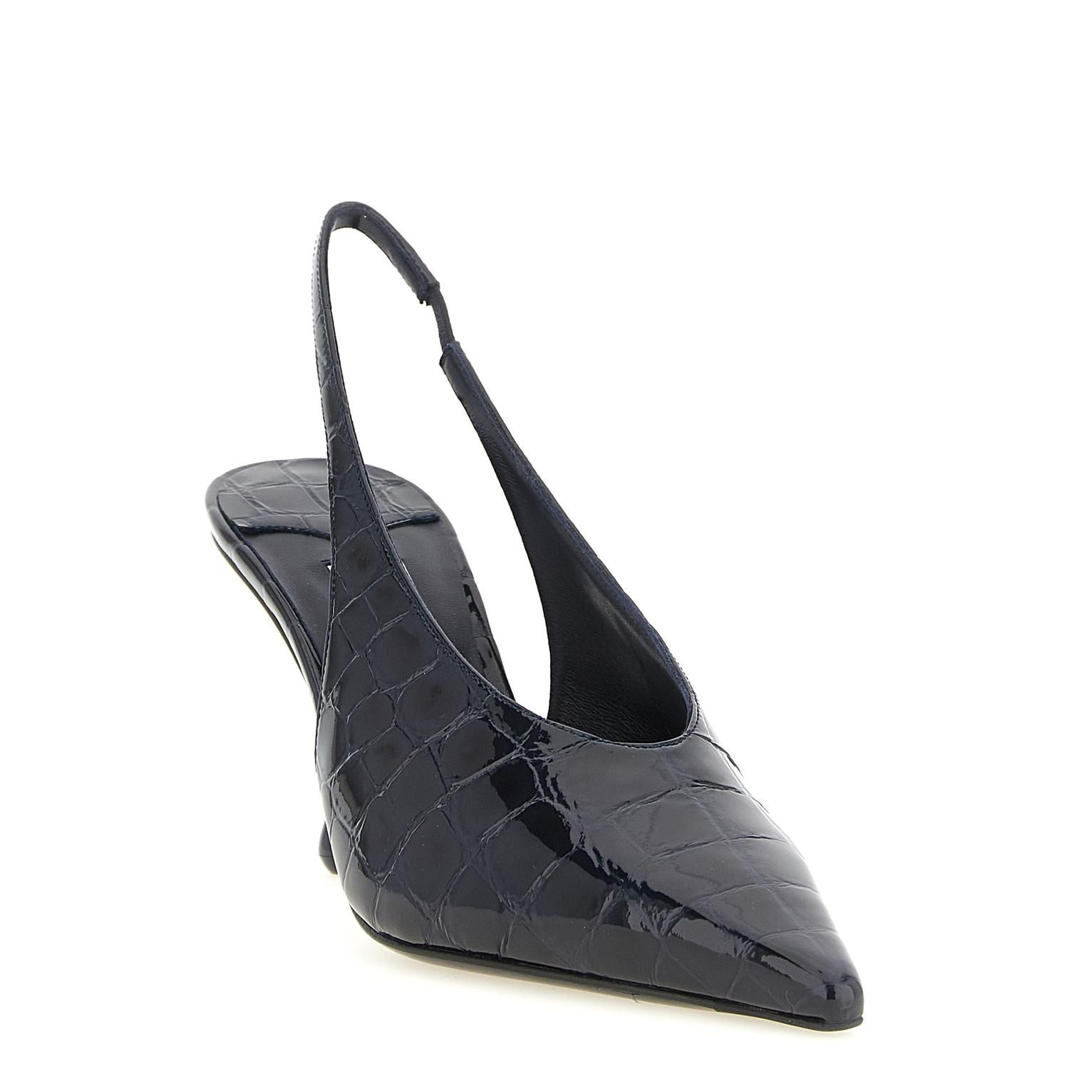 Jimmy Choo Blue Leather High Heel Pumps