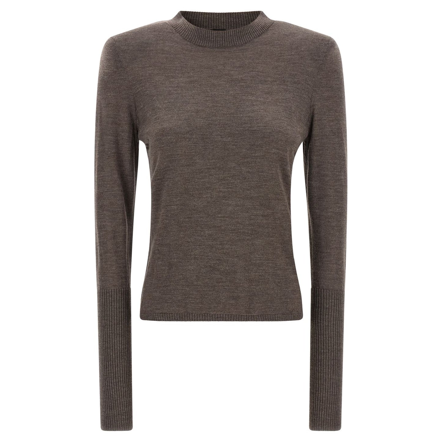 PINKO Brown Wool Cardigan