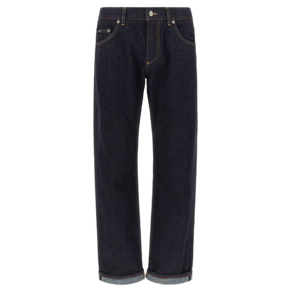 Dolce & Gabbana Blue Cotton Jeans Denim