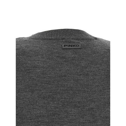 PINKO Gray Wool Cardigan