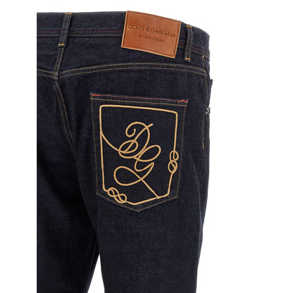 Dolce & Gabbana Blue Cotton Jeans Denim