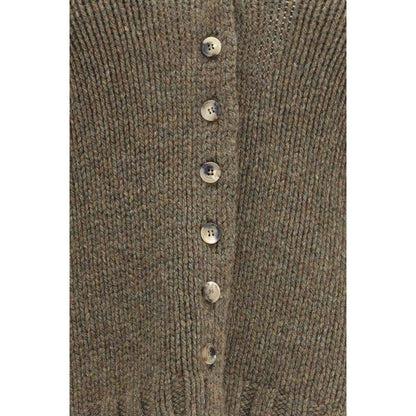 Khaite Bicolor Cashmere Cardigan
