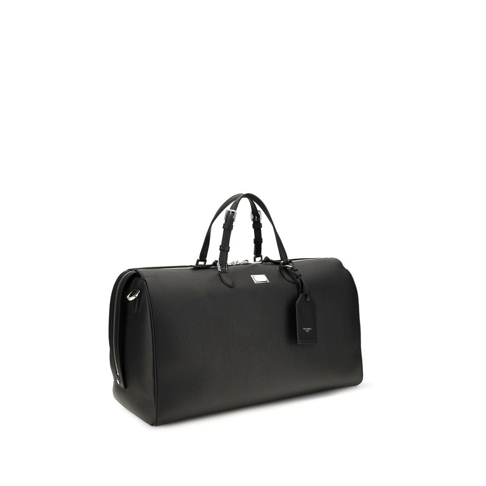 Dolce & Gabbana Black Calf Leather Bos Taurus Briefcase