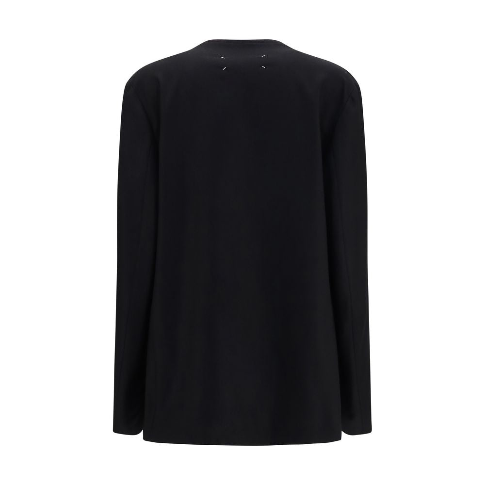 Maison Margiela Black Wool Oves Aries Shell Jacket