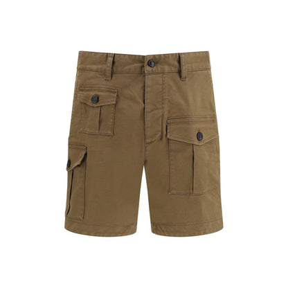 Dsquared² Brown Cotton Bermuda Shorts
