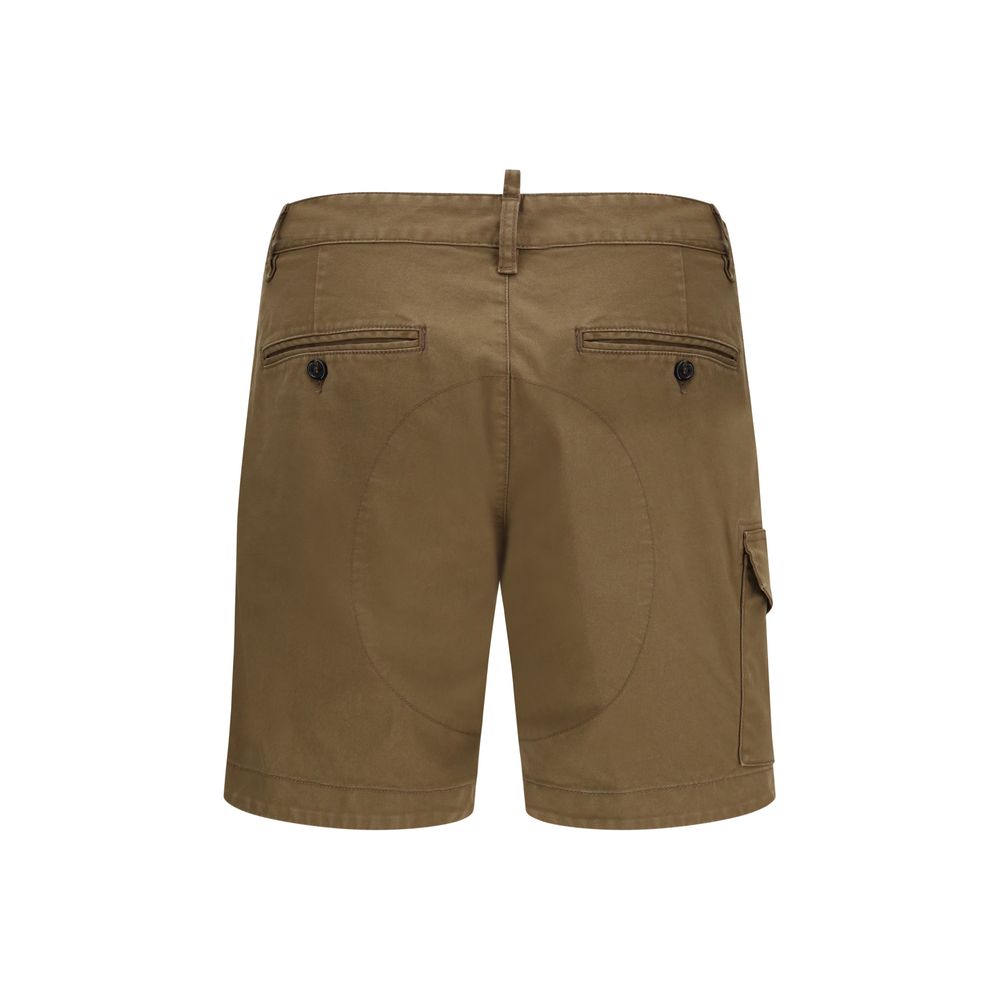 Dsquared² Brown Cotton Bermuda Shorts