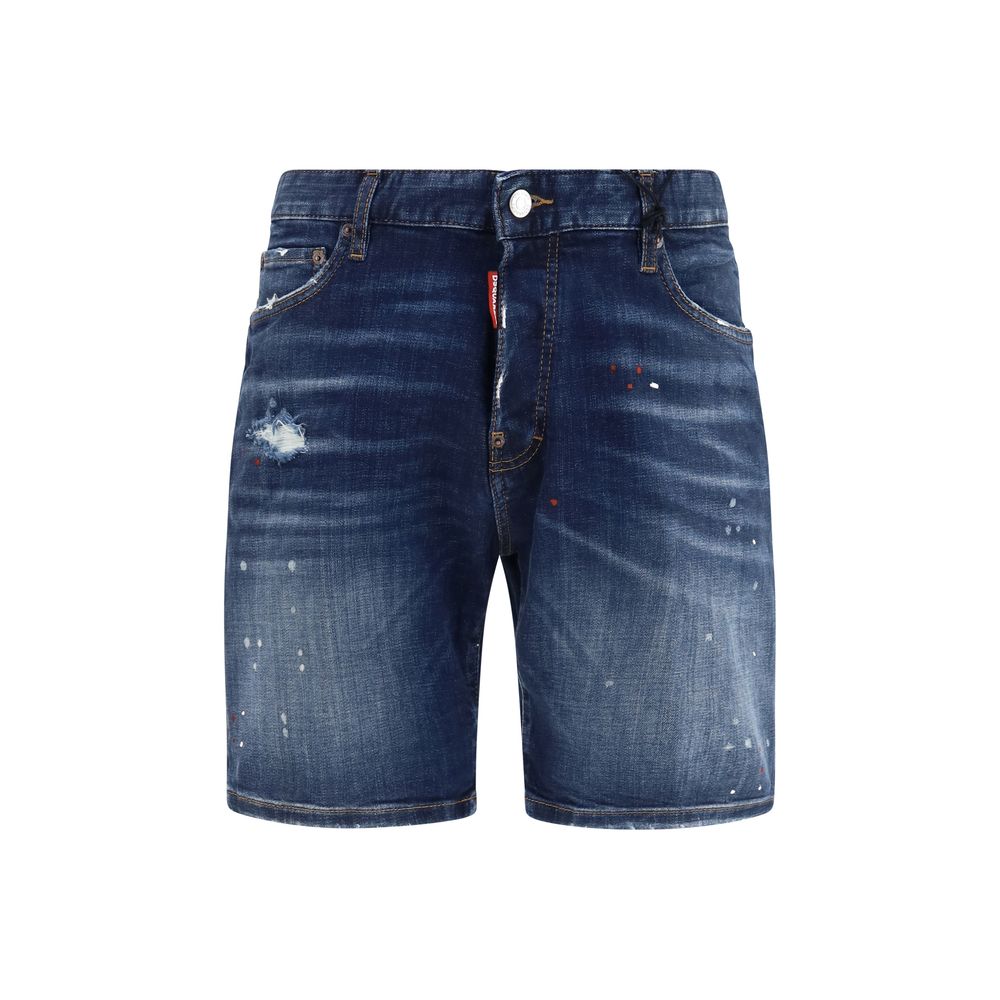 Dsquared² Blue Cotton Bermuda Shorts