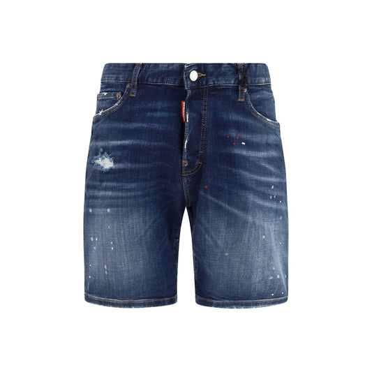 Dsquared² Blue Cotton Bermuda Shorts