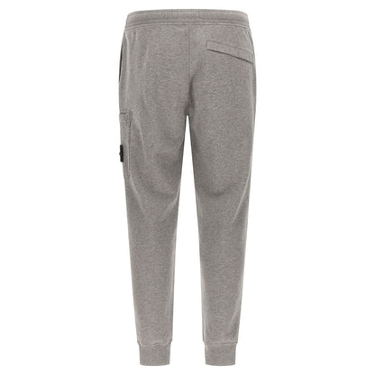 Stone Island Gray Cotton Joggers (Workout Pants)