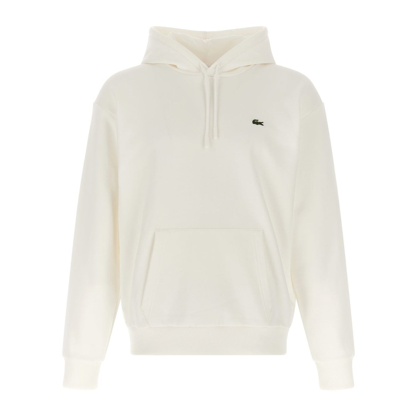 Lacoste White Cotton Sweatshirt