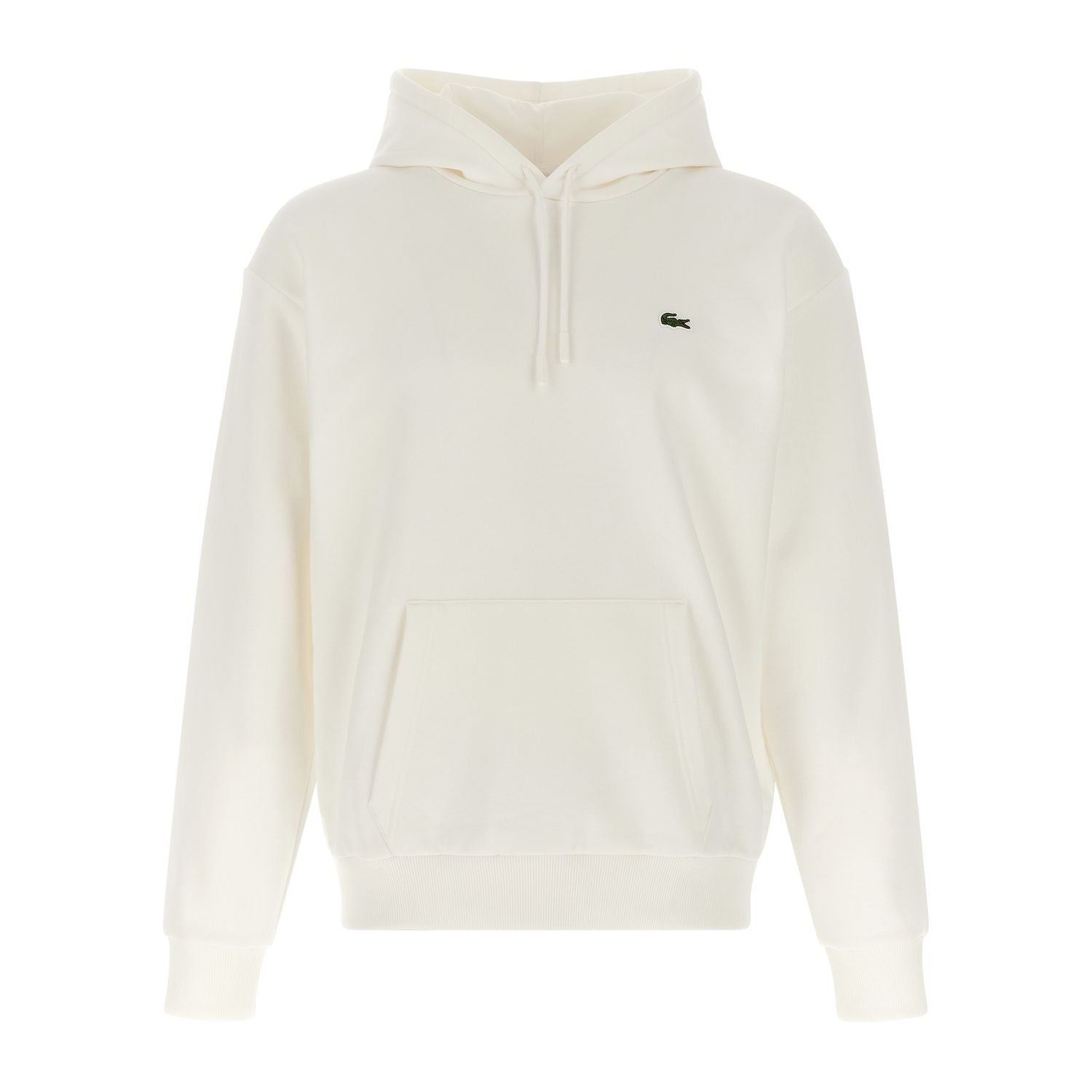 Lacoste White Cotton Sweatshirt