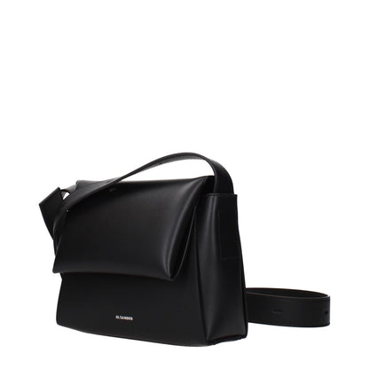 Jil Sander Black Leather Crossbody Bag
