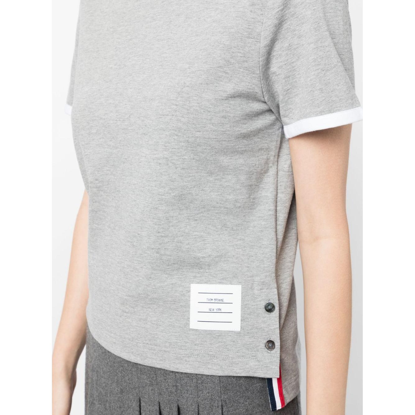 Thom Browne T-shirts and Polos Grey Topwear Thom Browne