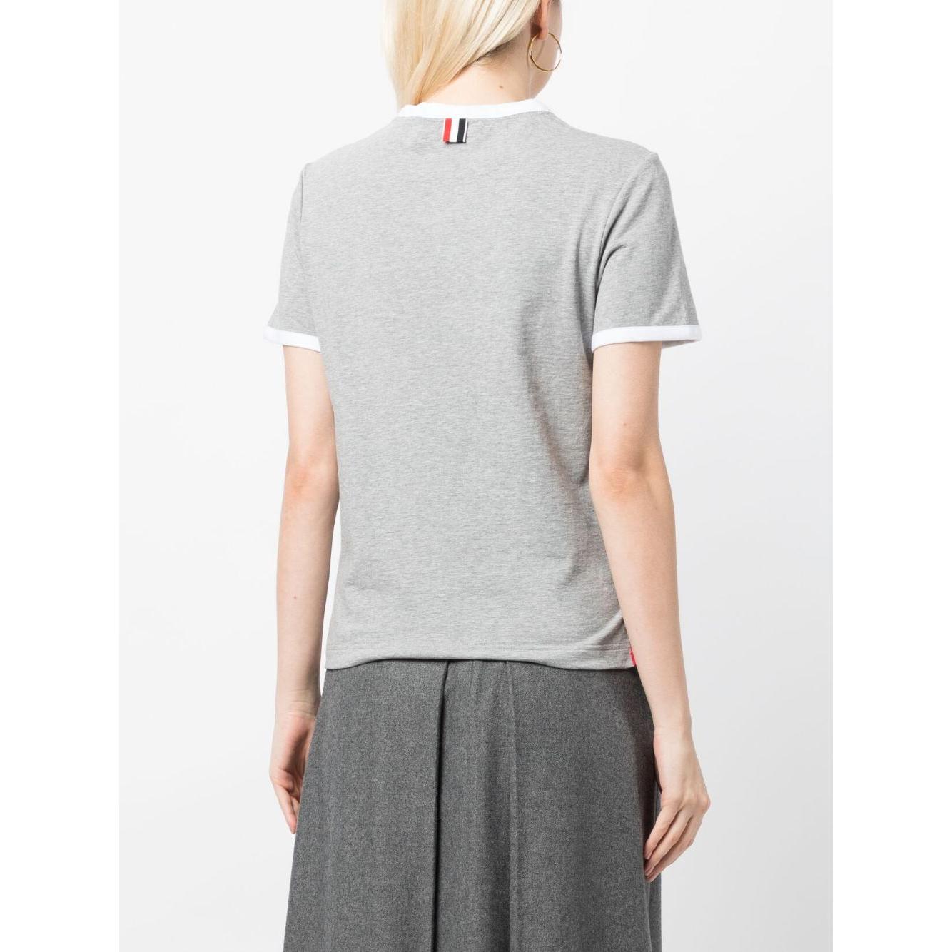 Thom Browne T-shirts and Polos Grey Topwear Thom Browne