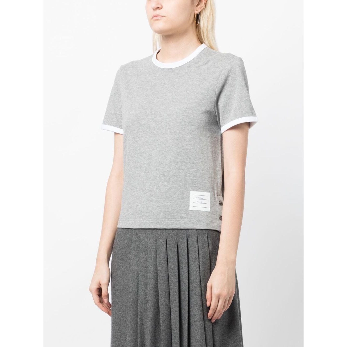 Thom Browne T-shirts and Polos Grey Topwear Thom Browne