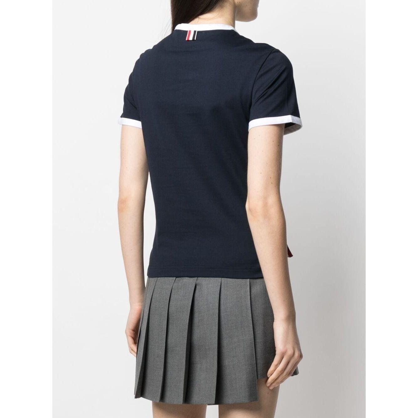 Thom Browne T-shirts and Polos Blue Topwear Thom Browne