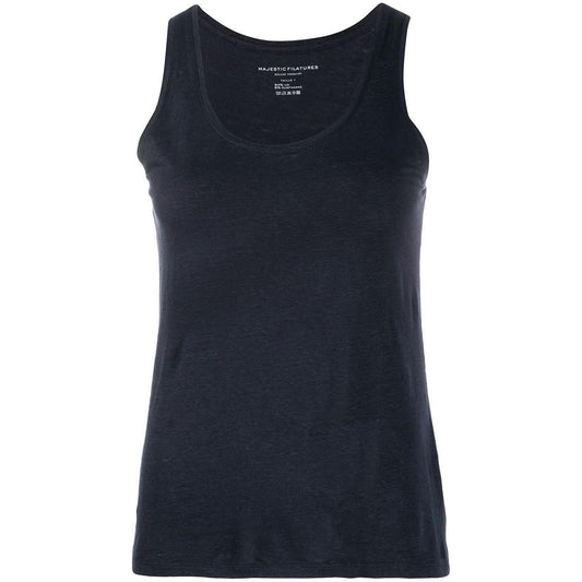 Majestic Top Blue Topwear Majestic Dark Slate Gray