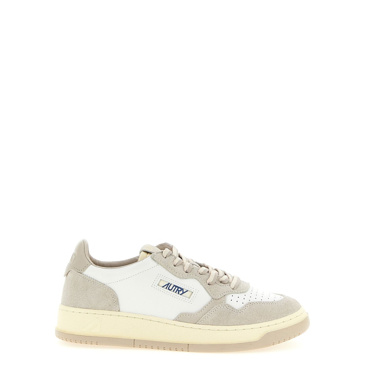 Autry Gray Cowhide Low Top Sneakers