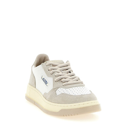 Autry Gray Cowhide Low Top Sneakers