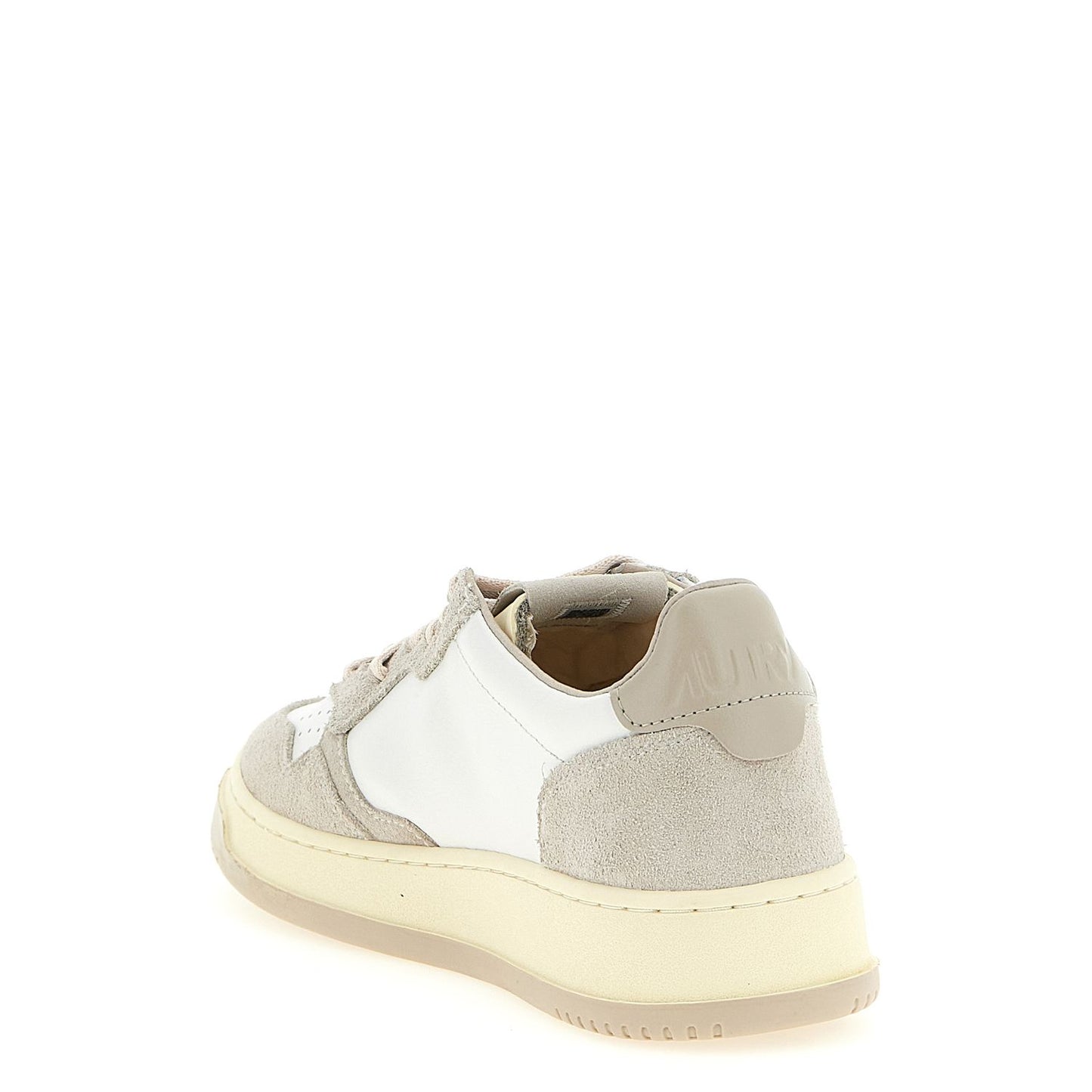 Autry Gray Cowhide Low Top Sneakers
