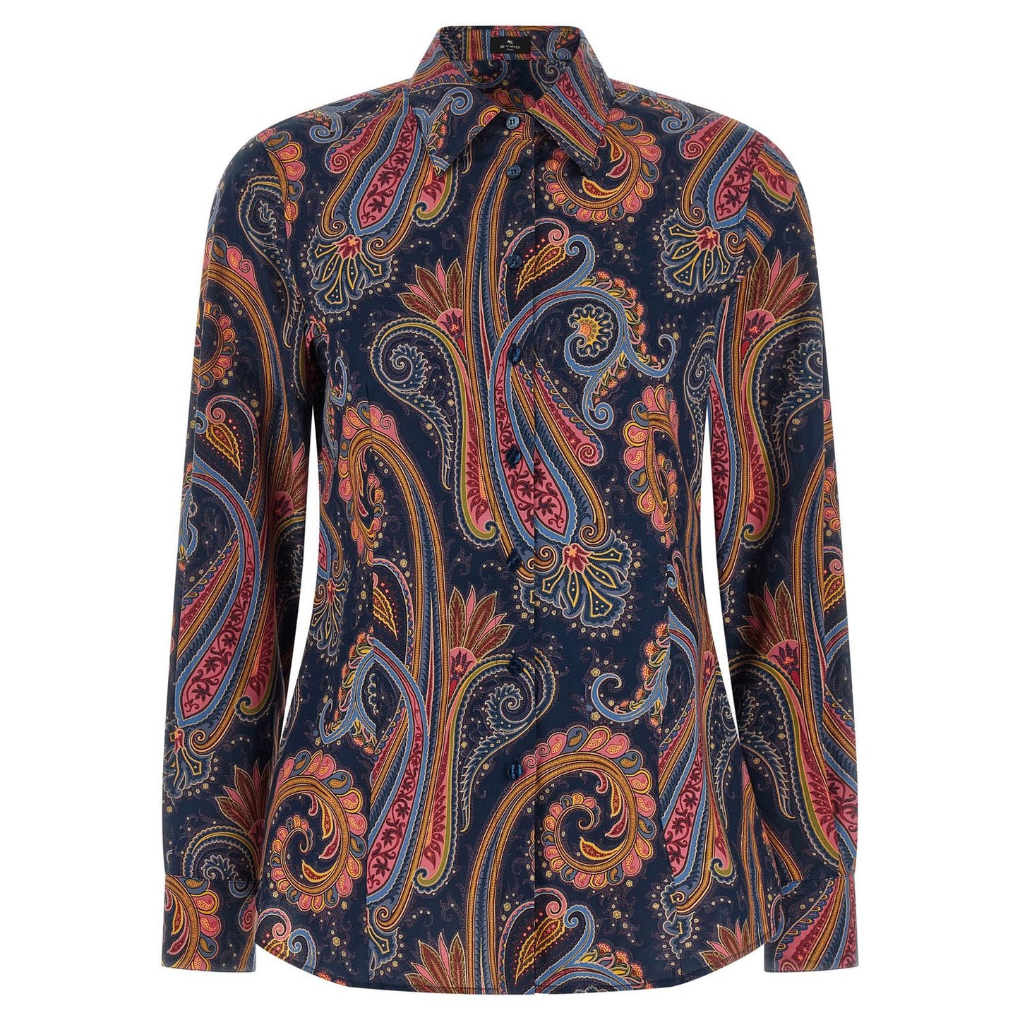Etro Blue Cotton Blouse