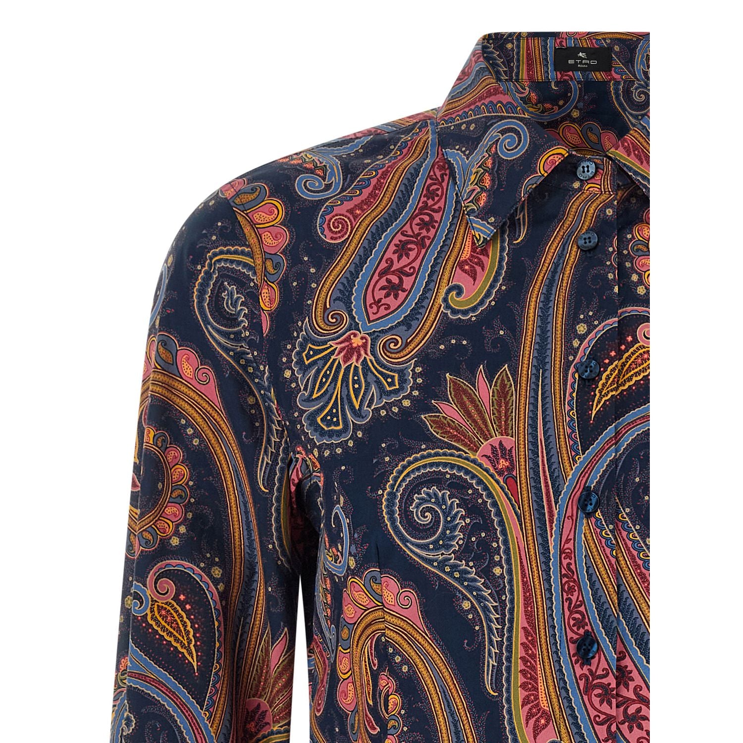 Etro Blue Cotton Blouse