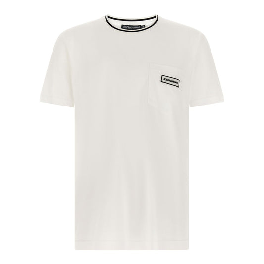 Dolce & Gabbana White Cotton T-Shirt