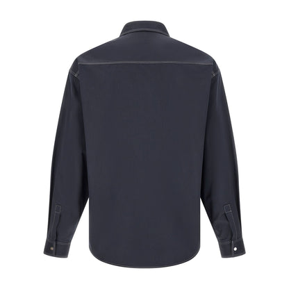 Fendi Blue Cotton Blouse