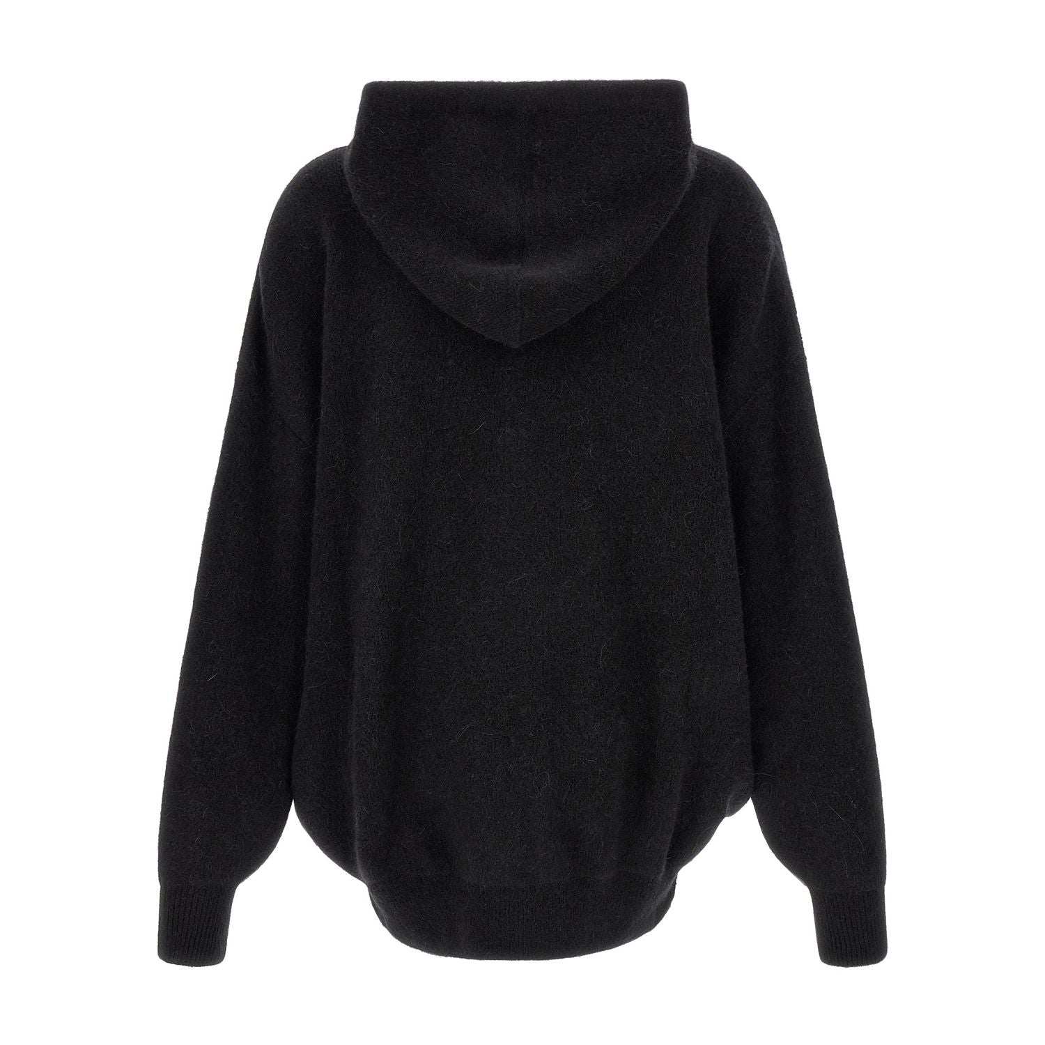 Rick Owens Black Marabou Sweatshirt