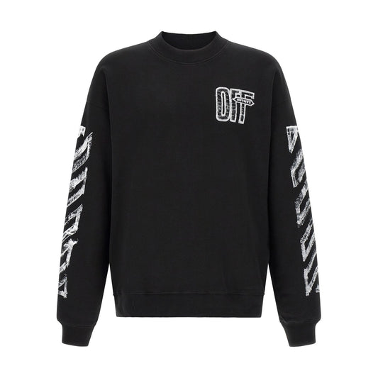 Off-White Black Cotton Sweatshirt