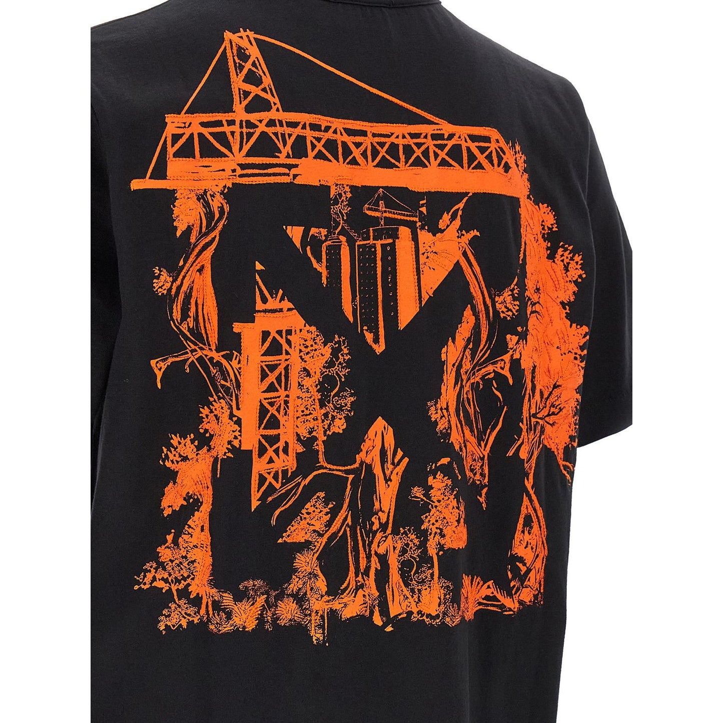 Off-White Black Cotton T-Shirt