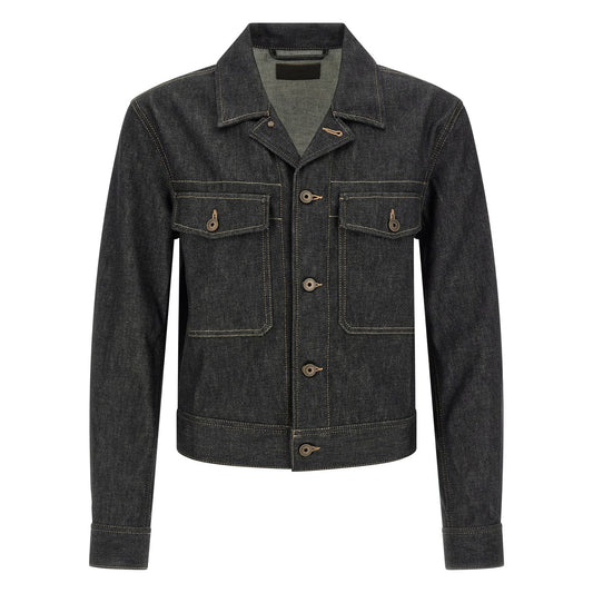 Lemaire Blue Cotton Denim Jacket