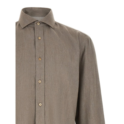 Brunello Cucinelli Gray Cotton Blouse