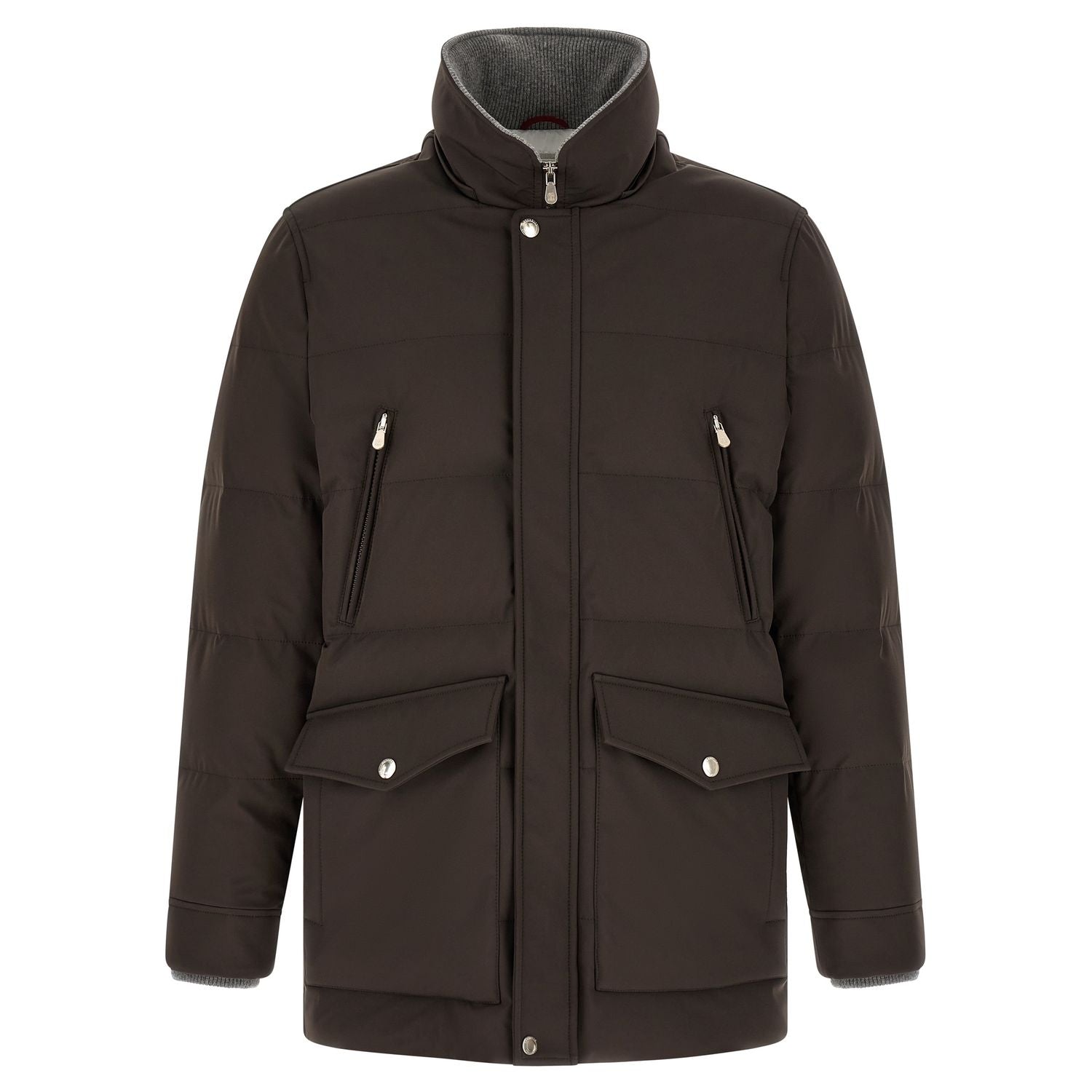 Brunello Cucinelli Brown Polyamide Parka