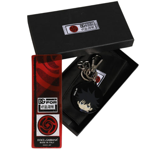 Dolce & Gabbana Black Fushiguro Megumi Charm Metal Keychain Keyring