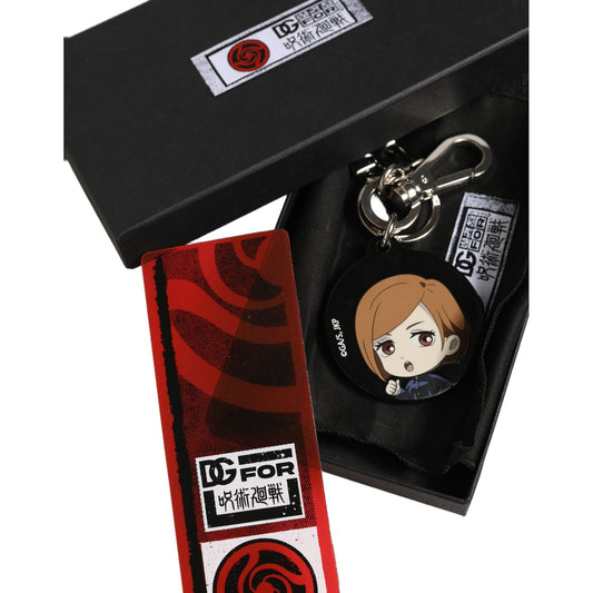 Dolce & Gabbana Black Kaisen Nobara Kugisaki Charm Metal Keychain Keyring