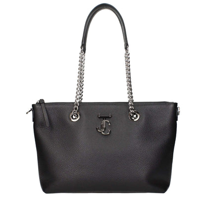 Jimmy Choo Black Leather Shoulder Bag