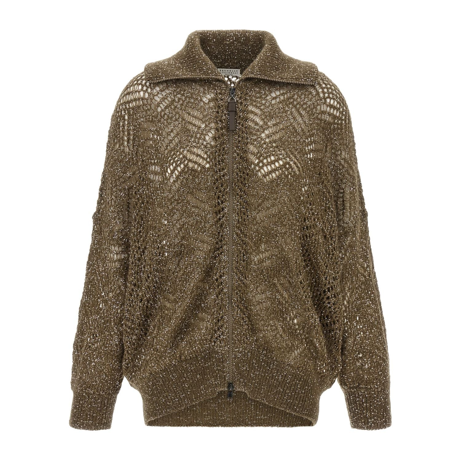 Brunello Cucinelli Brown Polyamide Cardigan
